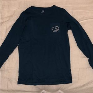 Turquoise XS Long Sleeve Ivory Ella T-Shirt